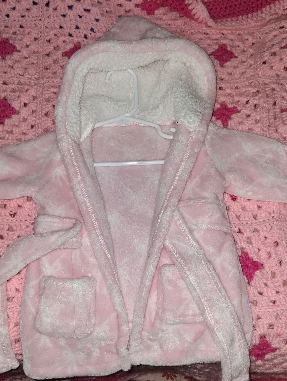 Cozy Pink Hooded Kids Pajama Robe